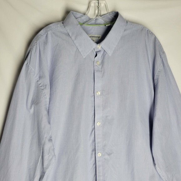 Jeremy Argyle NYC Men's Button Up Dress Shirt Long Sleeve Blue Checkered XXL - Picture 2 of 9